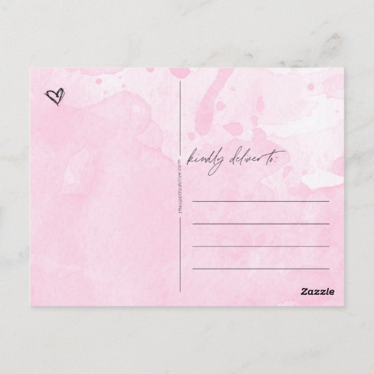 Knuffel en kus briefkaart (Achterkant)