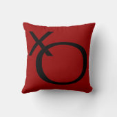 knuffel en kus kussen xo ontwerp (Achterkant)