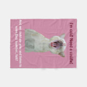 Knuffel en luister naar Bach Fleece Deken (Voorkant (Horizontaal))