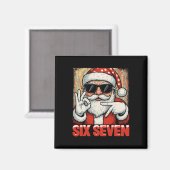 Knuffel Funny Six Seven Meme Kerst Cool Santa S Magneet (Voorkant / Achterkant)