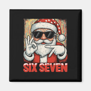 Knuffel Funny Six Seven Meme Kerst Cool Santa S Magneet