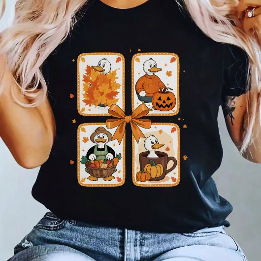 Knuffel Gans Pompoen Herfst Thanksgiving T-shirt
