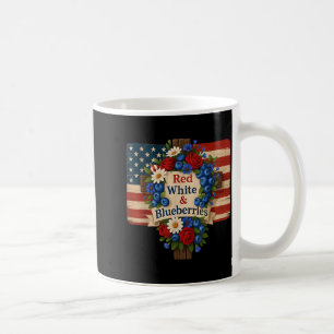 Knuffel God Zegen Blauwe Bessen Amerika Bloemrijk Koffiemok