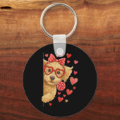 Knuffel Goldendoodle Valentijn Doodle Moeder Coque Sleutelhanger (Voorkant)