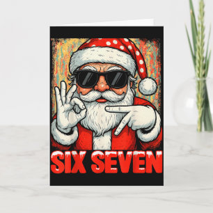 Knuffel Grappige Zes Zeven Meme Kerst Cool Sint S Kaart