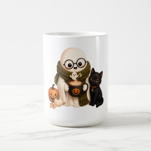 Knuffel Halloween Geest Koffiemok (Center)