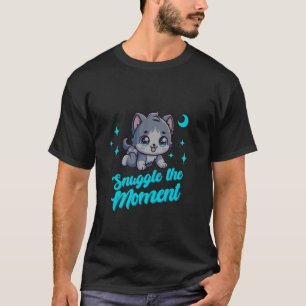 Knuffel Het Moment Schattige Baby Luier Kitten Knu T-shirt