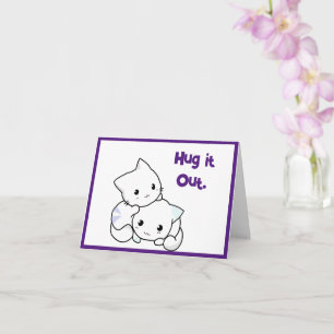 Knuffel het uit Cartoon Kittens, Schattigee katten Kaart