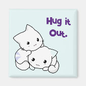 Knuffel het uit Cartoon Kittens, Schattigee katten Magneet (Voorkant)