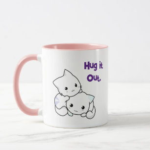 Knuffel het uit Cartoon Kittens, Schattigee katten Mok