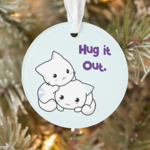 Knuffel het uit Cartoon Kittens, Schattigee katten Ornament