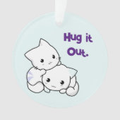 Knuffel het uit Cartoon Kittens, Schattigee katten Ornament (voorkant)