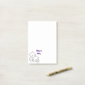 Knuffel het uit Cartoon Kittens, Schattigee katten Post-it® Notes (Op bureau)