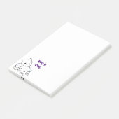 Knuffel het uit Cartoon Kittens, Schattigee katten Post-it® Notes (Schuin)