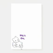 Knuffel het uit Cartoon Kittens, Schattigee katten Post-it® Notes (Voorkant)