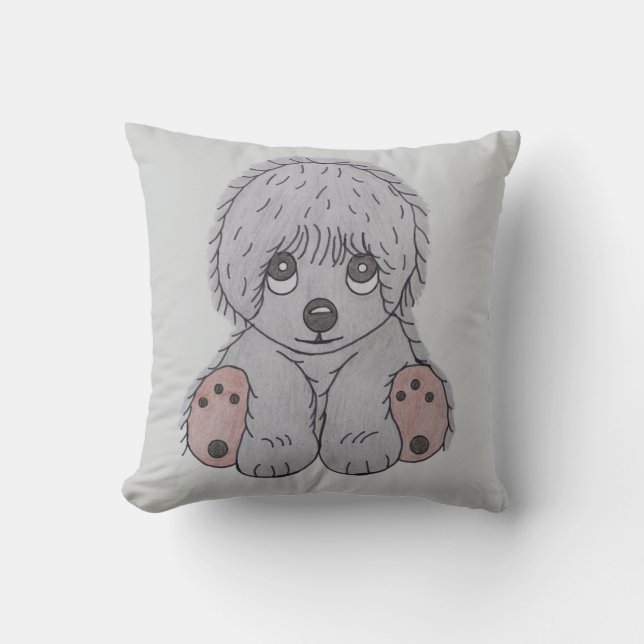 Knuffel Hond Kussen Hoes (Voorkant)