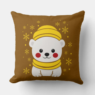Knuffel IJsbeer Winter Worp Kussen