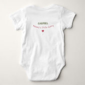 Knuffel "Ik hou van mijn mammie" Konijn Bloem Romper (Achterkant)