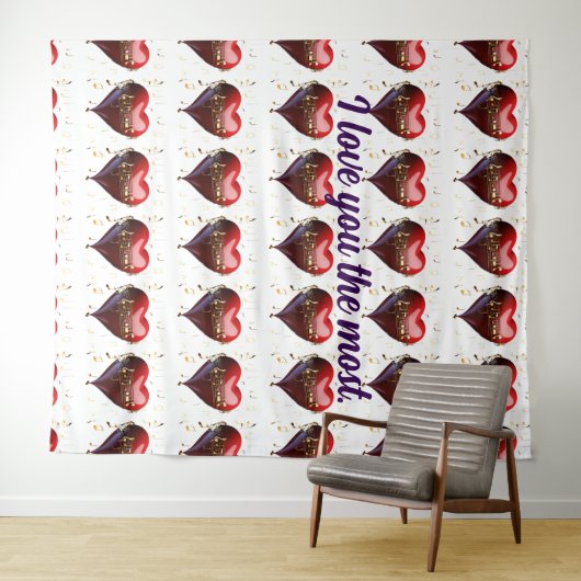 "Knuffel in een deken - het geschenk van de perfec Wandkleed (In Situ (horizontaal))