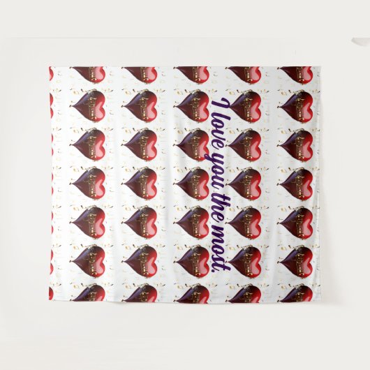 "Knuffel in een deken - het geschenk van de perfec Wandkleed (Voorkant (horizontaal))