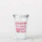 Knuffel In Een Mok Acryl Drinkbeker (Achterkant)