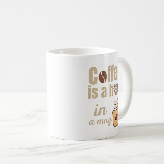 Knuffel in een mok grappige koffie liefhebber (Voorkant rechts)
