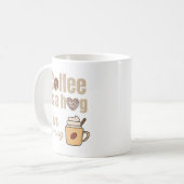 Knuffel in een mok grappige koffie liefhebber (Voorkant links)