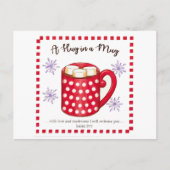 Knuffel in een Mok Schrift Inspirerend Briefkaart (Voorkant)