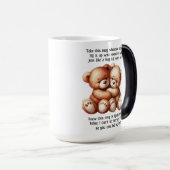 Knuffel in een mok teddies Vriend (Voorkant rechts)