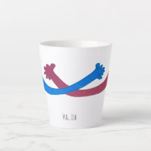 Knuffel...Ish Latte Mok, voel je geliefd bij elke 