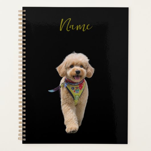 Knuffel Ivoorkleurige Puppy Planner (Voorkant)