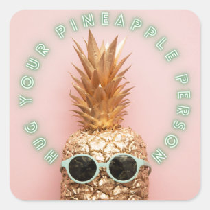 Knuffel je ananas persoon Sticker