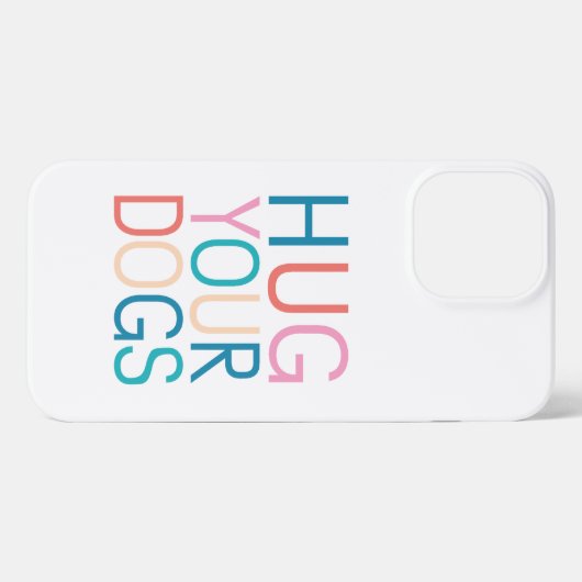 Knuffel je honden iPhone hoesje (Achterkant horizontaal)