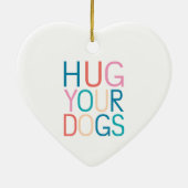 Knuffel je honden keramisch ornament (Achterkant)