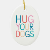Knuffel je honden keramisch ornament (Achterkant)