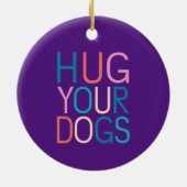 Knuffel je honden keramisch ornament (Achterkant)