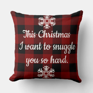 Knuffel je Kerstmis rustieke Buffalo Plaid Xmas Kussen