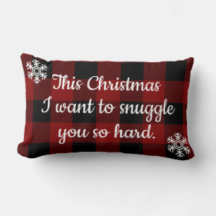 Knuffel je Kerstmis rustieke Buffalo Plaid Xmas Kussen