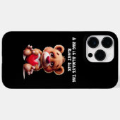 Knuffel je vriend vandaag Case-Mate iPhone case (Achterkant (horizontaal))