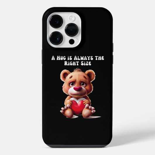 Knuffel je vriend vandaag iPhone hoesje (Achterkant)