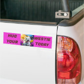 Knuffel je website vandaag bumpersticker (Op Truck)