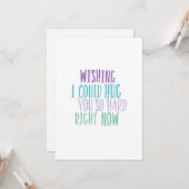 Knuffel je zo hard citaat kaart (Voorkant / Achterkant in situ)