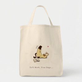 Knuffel Kat Gezellige Ochtend Boodschappentas Tote Bag