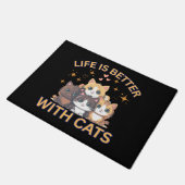 Knuffel Kat Liefhebber Welkom Mat (Schuin)
