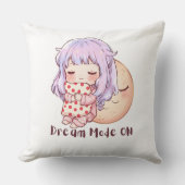 Knuffel Kawaii Slaap Meisje Dekkussen Kussen (Voorkant)
