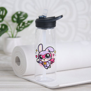 Knuffel Kawaii Superheld Konijn Waterfles