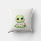 Knuffel Kawaii Zeeschildpad Chibi Baby Dekkussen Kussen (Achterkant)
