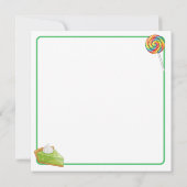 Knuffel kikker met Key Lime Pie blanco Kaart (Achterkant)