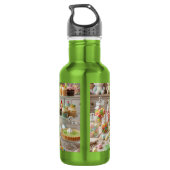 Knuffel kikker met Key Lime Pie gepersonaliseerd Waterfles (Achterkant)