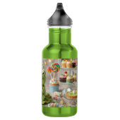 Knuffel kikker met Key Lime Pie gepersonaliseerd Waterfles (Rechts)